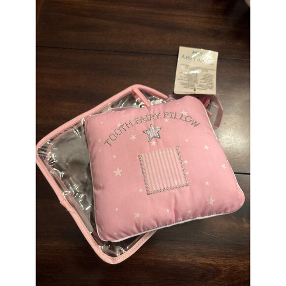 Healthtex Pink Tooth Fairy Pillow With Pocket & Carry Bag Child Wishes - Picture 8 of 10
